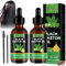 GAROMIA Black Castor Oil Rizinus öl Schwarzes Rizinusöl for Hair 100% Rizinusöl für Haarwachstum Augenbrauen Wimpern Castor Oil Haaröl und Körpermassageöl für Männer Frauen