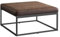 SONGMICS HOME LUIZ Kollektion-Couchtisch quadratisch, Wohnzimmertisch, Oberteil wendbar, Beistelltisch, Sitzhocker, Stahlrahmen bis 300 kg belastbar, für Wohnzimmer, walnussbraun LOM077K01, 78x78x40cm