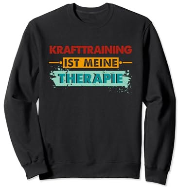 Lustiges Retro Therapie Krafttraining Sweatshirt