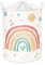 Clastyle Regenbogen Kinder Wäschekorb mit Henkel Faltbar Kleidung Spielzeug Aufbewahrungskorb Mädchen Aufbewahrungsbox für Babyzimmer Bad, Wolke, 40 * 50 cm