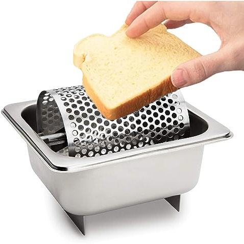 Rullo for burro, Rullo for burro for padella, Rullo spalmatore for burro in acciaio inossidabile, Rullo for burro, Design del rullo perforato Rimovibile, Facile da pulire, Adatto for picnic all'aperto