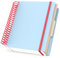 Yarotm Notizbuch A5 Kariert - Spiralbindung Notizblock A5-90GSM Kariert 5mm Notebook - Tagebuch Notizheft Spiralblock 16.3x20.5cm - 120 Blatt Diaries Journal Reisetagebuch, Blau