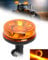 SUPAREE Lumière Stroboscopique LED Gyrophare LED 12/24V Gyrophare led Rotatif avec E9 6 Modes de Flash IP67 Étanche 16W Ambre pour Véhicules Agricoles Camion Chariots Élévateurs