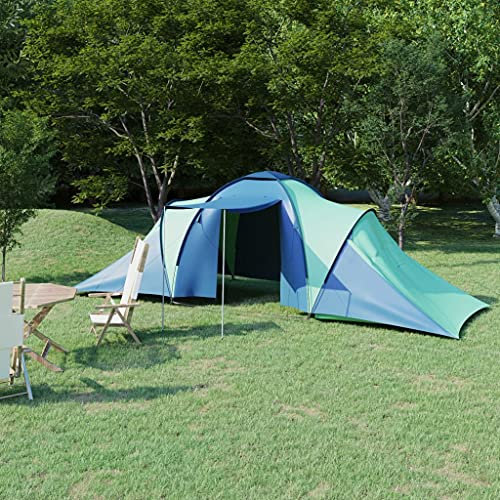 Sportartikel Campingzelt 6 Personen blau und grün