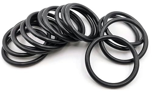 JPWNVF 3.1mm 3.5mm OD 9mm - 360mm Nitrile Rubber Butadiene Seal Ring Repair Skeleton Gasket Oil Seal O Ring Sealing Washer-OD 49mm (50Pcs)-Black-3.5mm