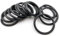 JPWNVF 3.1mm 3.5mm OD 9mm - 360mm Nitrile Rubber Butadiene Seal Ring Repair Skeleton Gasket Oil Seal O Ring Sealing Washer-OD 49mm (50Pcs)-Black-3.5mm