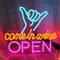 DWOOKE Open Neon-Schilder, LED-Neon-Offen-Schilder für Unternehmen, USB-betrieben, verstellbar, hell, Werbetafel, Neon-Offene Lichter für Wände, Fenster, Bar, Salon, Café, Geschäfte, Club, Hotel