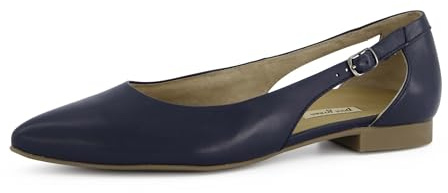 Paul Green Damen, Frauen Klassische Ballerinas,Ballett-Schuhe,Ballet-Flats,flach,Ausgehschuhe,Abendschuhe,Slip-ons,Pumps,Blau (JA),40 EU / 6.5 UK