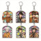 Ghoul School Schlüsselanhänger Anime Charakter erschrocken Lehrer Anhänger Schlüsselring Schlüssel Accessoire Tasche dekorative 6pcs