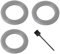 NIYATA Guarnizione coltello per Bimby TM21/TM31,Guarnizione per coltello per Bimby TM31,Guarnizione per coltello per Vorwerk tm31,Piece Detachee Bimby TM31/TM21 con spazzola di pulizia