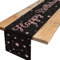 Tischläufer Geburtstag Rosegold Schwarz, Tischdecke Geburtstag mit Konfetti, Happy Birthday Tischläufer zum Geburtstag, Tischdeko Geburtstag für Junge Mädchen Party Geburtstagsdeko, 180 x 35 cm