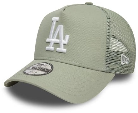 New Era MLB Truckerkappe für Kinder Los Angeles Dodgers LA Baseball Cap verstellbar Teamlogo Mesh grün - Youth