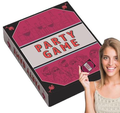Générique Gesellschaftsspiel, Kartenspieler | Lustige englische Karten in Englisch für mehrere Spieler 50X, Herausforderungen der Reisespiele und lustige Fragen zum Geburtstag, Unterhaltung