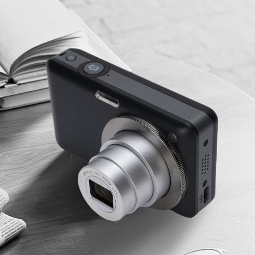 4K Digitalkamera für Fotografie, 64MP Vlogging -Kamera für YouTube, 3 -Zoll -Bildschirm -Kompakt -Reisekamera für Jugendliche mit 10 -Fach Optisch 2X Digitalem Zoom, Autofokus,