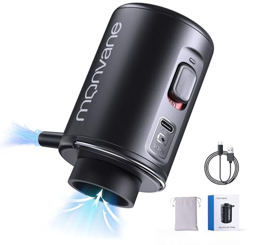 MONVANE Pompe Sans Fil USB-C pour Sac Sous Vide Vêtement Voyage | Mini Aspirateur Électrique Portable | Pompe à Vide Aspirante pour Housse de Rangement