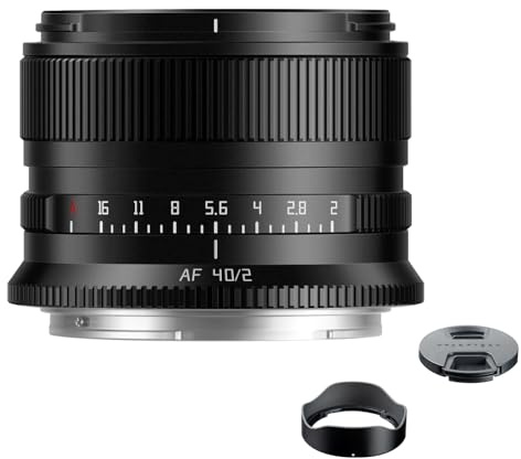 TTArtisan AF 40mm F2 Vollformat-Autofokus-Objektiv für NZ-Mount, kompakte Festbrennweite mit großer Blende F2.0, schneller und leiser STM-Fokusmotor, ideal für Alltags- und Reisefotografie