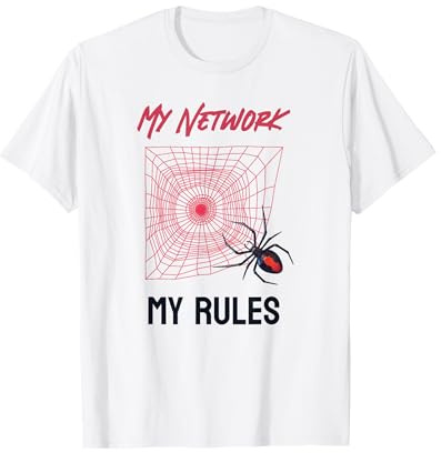 IT-Architekt Mein Netzwerk Meine Regeln Redback Spider Tech Humor T-Shirt