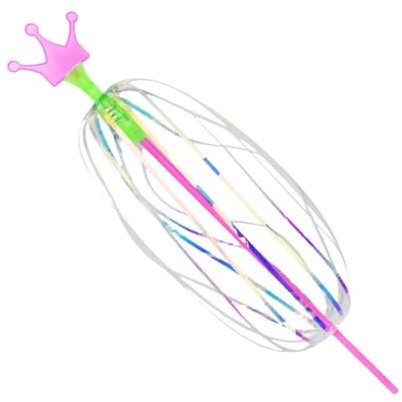 Beleuchteter Regenbogen-Twirler – 34,5 X 8 Cm Großer Magic Twirler Regenbogen-Blasenstab-Spinner | Interaktives Spielzeug, Rotierender Stabstab, Indoor-Outdoor-Spiele, Goodie-Bag-Stuffers, Bubble-Spin