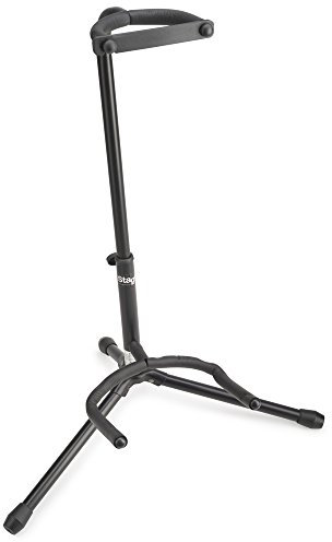 Stagg SGA100BK - Treppiede per chitarra, colore: Nero