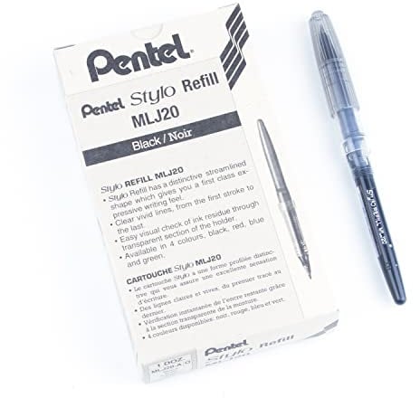 Pentel MJL20 Recharges pour Feutre Tradio Encre Noire