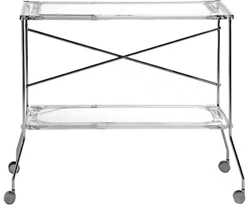 Kartell 4465/B4 Flip Carrello, Cristallo