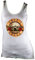 Amplified Damen Lady Tank Rip Stretch Top Shirt Weiss White Official Guns N Roses Merchandise Drum Logo Rock Star VIP Vintage Rockstar L 40/42