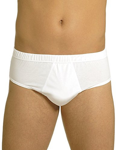 6 SLIP MEDIO UOMO AXIOM 100 IN COTONE FILO DI SCOZIA (7, Bianco)