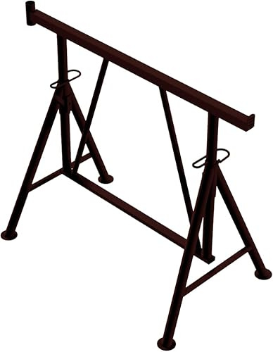 BAUZAUNWELT Faltgerüstbock Compact S höhenverstellbar - Auflagefläche von 1,20 m - bis zu 1500 kg Tragkraft - Größe 1, Höhe: 0,75 m - 1,30 m
