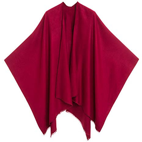MELIFLUOS DESIGNED IN SPAIN Damen Schal Wrap Poncho Ruana Cape Cardigan Pullover Open Front für Frühling Herbst Winter (PC03-13)