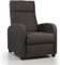 Don Descanso - Fauteuil Relax Manuel Verona Inclinable jusqu'à 160º. Fauteuil Relaxant avec Repose-Pieds, Système d'Ouverture Push, Compact, 2 Positions Couchées et Position Zéro | Brun