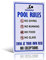 不适用 Swimming Pool Rules Blechschild Retro Wandschild Schwimmer 30 x 20 cm