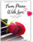 From Piano With Love - 30 Romatic Pop Piano Hits - Songbook für Klavier mit Notenklammer - BOE7938 9783954562039