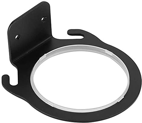 Soporte de Pared para secador de Pelo, Negro Soportes para secadores de Pelo, Soporte de Aluminio Instalación de perforadoras para secador de Pelo con Tornillo y Junta