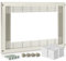 AZERODESIGN- Marco Microondas - Embellecedor Microondas -Marco Microondas INOX -40x60 cm - 22 mm de Grosor - Incluye Tornillos, Tapas Embellecedoras y 4 Tacos en Polietileno-Rejilla Recortable