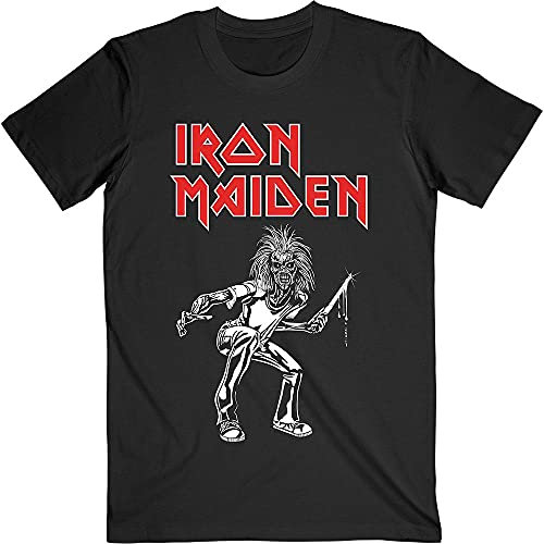 Iron Maiden Unisex T-Shirt: Autumn Tour 1980 (Back Print) - Large - Black