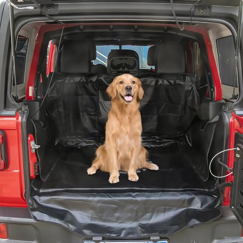 BESTAOO Dog Trunk Liner for 2007-2026 Jeep Wrangler JK JL 4-Door (Star)