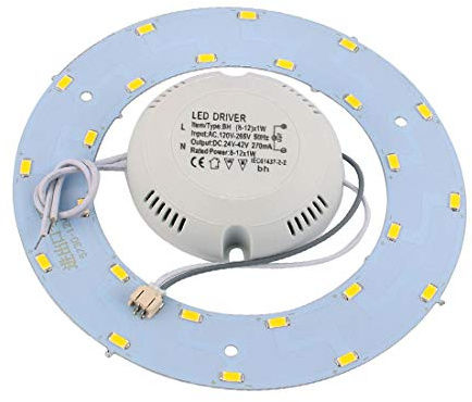 New Lon0167 12W LED Luz Panel Círculo Anular 5730 SMD Placa de ahorro Lámpara de techo práctica cálido(12W LED-Lichtpaneel-Kreisringförmige 5730 SMD-Einsparungsplatte praktische Deckenleuchte