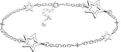 Sofia Milani - Damen Armband 925 Silber - mit Zirkonia Steinen - Stern Anhänger - B0266