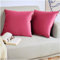 Blumtal 2er Set Kissenbezug 60x60 cm Pink - dekorativer Samt Kissenbezug mit verstecktem Reißverschluss, Kissenhülle für Zierkissen Deko-Kissen Polster Sofakissen & Couchkissen, waschbar