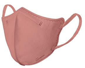 Iris Ohyama, 20 Stück chirurgische Einwegmasken Typ IIR, 3-lagig, BFE 98%, ergonomische 3D-Form, spritzwassergeschützt, farbiges Zubehör - 3D Colour Mask IDM - Pink