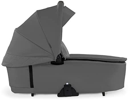 hauck Babywanne mit Memory-Knöpfen für Walk N Care Kinderwagen für Neugeborene ab Geburt bis 9 kg, UPF 50+, XXL Panoramafenster, Weiche Poslterung, Klein Zusammenklappbar (Dark Grey)