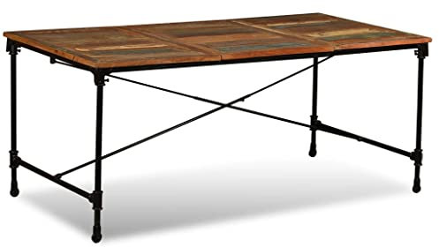 INLIFE Esszimmertisch Altholz MAssiv 180 cm-3995