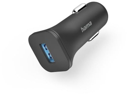 Hama Kfz-Ladegerät USB (KFZ-Ladegerät, 6 W, für Samsung Galaxy S21 S22, Xiaomi, Sony, iPhone XR/XS Max/ 8 Plus, Huawei, LG, Wiko), Schwarz