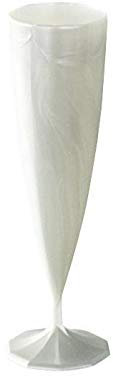 ADISERVE 50 Flutes Champagne en Plastique Réutilisable, Verres à Champagne 130 ml (Blanc)