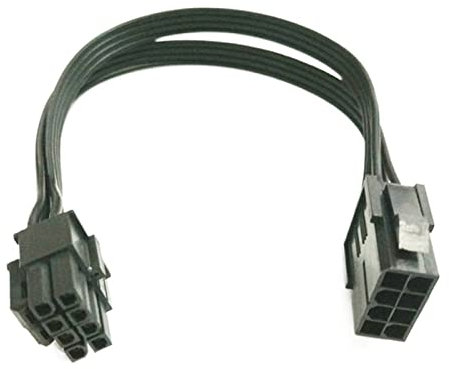 RIDENS 4P+4Pin Kupferkabelbaum for CPU Motherboard 8pin Verlängerungskabel