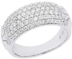 Joop! Damen-Damenring 925er Silber Zirkonia 58 Silber 32025320