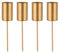 Sziqiqi Adventskranz Stabkerzenhalter 4er Set, Metall Kerzenhalter Kerzenständer für Stabkerzen, Stabkerzenhalter zum Stecken Kerzenleuchter für Advent Weihnachten DIY Dekoration Kreative, Gold