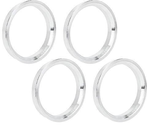 Unifizz 4 Stück OD 70,1 mm auf ID 57,1 mm Aluminiumlegierung Auto Nabe Zentrierringe Radbohrung Mitte Abstandshalter