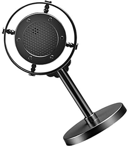 TOPPERFUN Retro Mic Model Props Vintage Microphone Decoration for Boys and Girls Music Party Toys