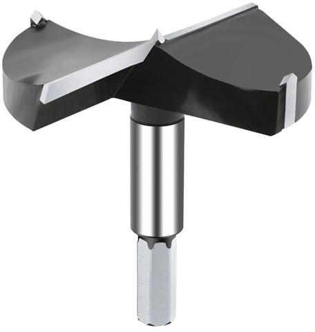 NICAVKIT Wolframstahl Forstnerbohrer 95mm, Professional Forstner bohrer Bit Holz Lochschneider, Holzbohrer Topfbohrer Kunstbohrer für Holz & Hartholz